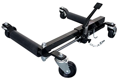 Hilka 82901200 Hydraulic Wheel Dollies,Black, Silver