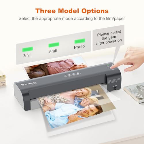 Bonsaii 13 Inch Laminator Machine for 11x17 Paper & A3 Laminating Sheets, Never-Jam Technology, 3 Heat Settings, NTC Control - Plastifieuse Thermique for Home, Office, School, L318 image 6