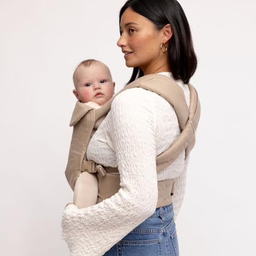 WildBird - Aerial Buckle Carrier - 2-24 Months - Standard (XS-XL) Desert Lark - Front & Back Carry - Cross Straps, Lumbar Support, Headrest, Hip Healthy, Baby Carrier - Baby Essentials - New Mom Gifts