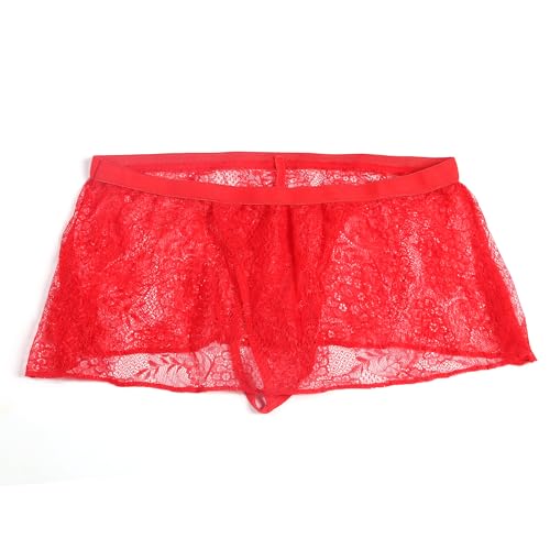 Men's Sissy Panties Skirt Floral Lace Underwear Thongs T-back G-strings Thongs Low Waist Bikini Thongs Underpants2