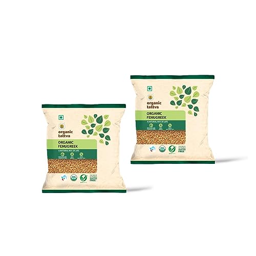 Image of Organic Tattva Fenugreek Seeds 100g, Methi Dana, Whole Spices, Pack of 2