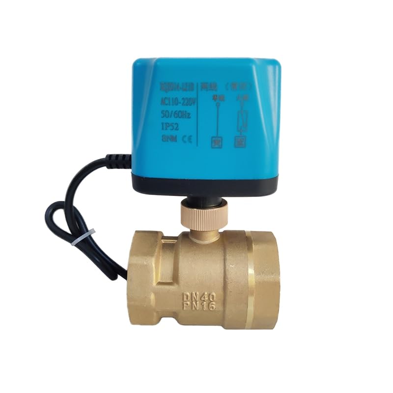 Mosiężny 2-przewodowy zawór kulowy z silnikiem z wyłączaniem i resetowaniem, 8 N·m, wysoki moment obrotowy, 220 V, 110 V, 24 V, 12 V AC/DC, alternatywny elektryczny zawór elektromagnetyczny (12 V