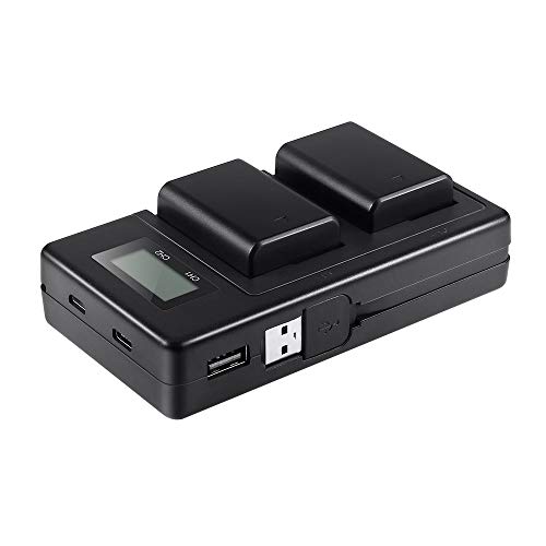 NP-FW50 Batteries Charger Set for Sony Camera, Lavuky LCD Battery Charger with 2