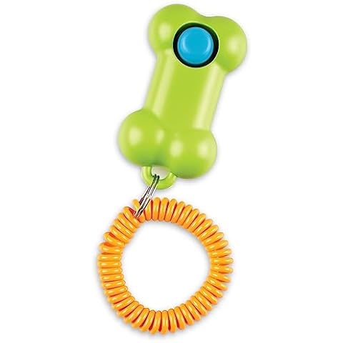 Brightkins Smarty Pooch Training Clicker with Wrist Strap Cover