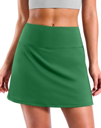 Image of SANTINY 13.5 inch /15 inch Skorts for Women with 2 Pockets High Waisted A Line Casual Pickleball Golf Skort Athletic Tennis Skirt