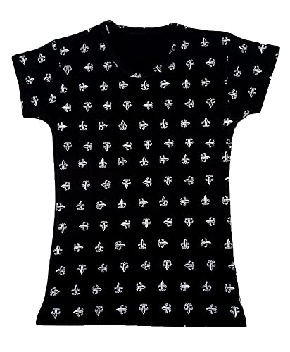 Image of indi weaves Girls Printed Cotton Half Sleeves Tshirts (Pack of 3)