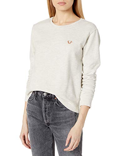 Preisvergleich Produktbild True Religion Damen 203270 Pullover, Heather Haferflocke, X-Klein