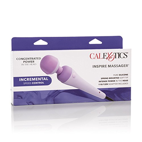 Calexotics Inspire Massager – Silicone Body Wand Vibrator For Couples – Adult Sex Personal Massager - Purple #TOP5