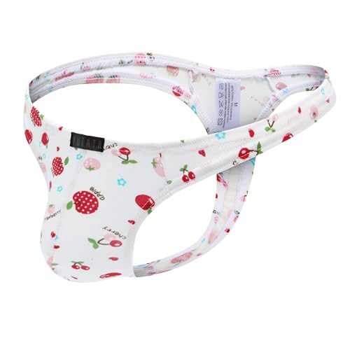 Men's Low-rise Cartoon Animal Print Briefs, Cotton Material, Large Size, Breathable