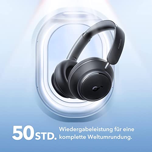 Image of Soundcore by Anker Space Q45 Adaptive Active Noise Cancelling Headphones, Reduce Noise by Up to 98%, 50H Playtime, App Control, LDAC Hi-Res Wireless Audio, Comfortable Fit, Bluetooth 5.3 (Renewed)