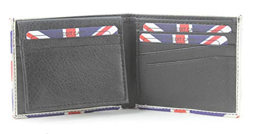 Mens Bi-Fold UK Flag Wallet Bill Holder Credit Card Holder and ID Display Window3