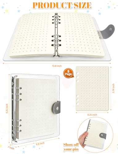 Image of 2Pcs 8 Pages White Enamel Pin Display Book for Enamel Pins, A5 Pins Collection Storage Organizer Book for Collectors, Portable Travel Pin Trading Books with Clear PVC Cover (Not Include Accessories)
