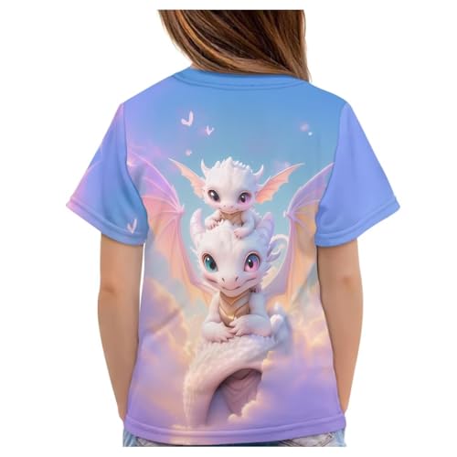Image of Kids Graphic T-Shirt Boys Girls Novelty Tees Top Short Sleeve Shirts Summer Blouses 3-16