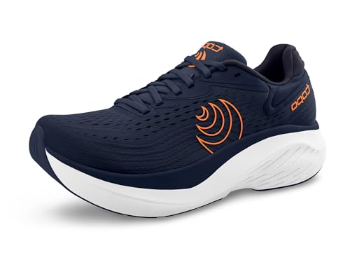 Topo Athletic Mens Atmos 2 Road Running Shoes Navy/Orange Size 7