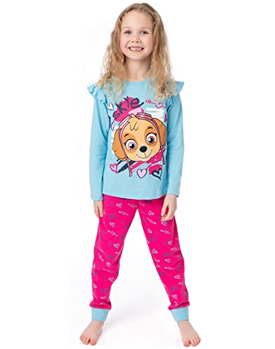 Paw Patrol Girls Skye Pajama Set | Kids Blue & Pink Loungewear T-Shirt & Pants Complete PJ Bundle | Nightwear Pajama Gift2