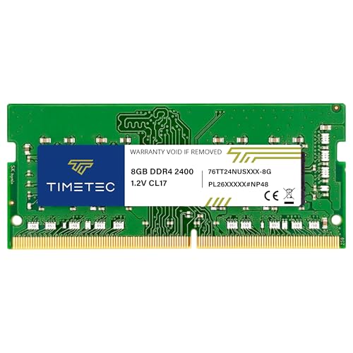 Image of Timetec 8GB DDR4 2400MHz (PC4-2400T) PC4-19200 SODIMM Laptop RAM - 260-Pin 1.2V CL17 Non-ECC Unbuffered Memory Module for Laptop, Notebook, Mini PC, All-in-One