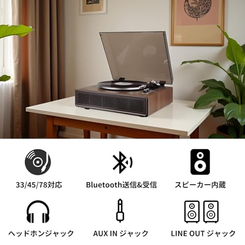 DLITIME レコードプレーヤー HIFI-V20 の商品画像 1
