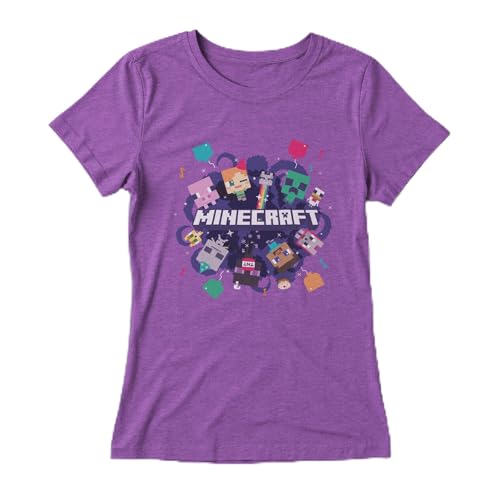 Girl's Minecraft Alex Steve Portal Party T-Shirt
