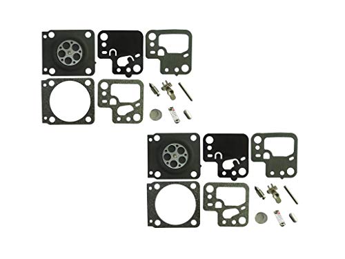 Carburetor Repair/Rebuild Kit Replaces ZAMA RB-243 For Stihl HS46 HS56 hedge trimmer ZAMA C1T-S195E-J (Pack of 2)