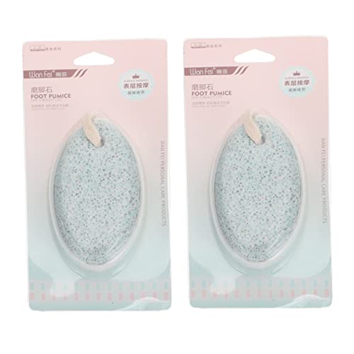PACKOVE 2Pcs Pumice Foot File Professional Remover and Foot Grinder for Dead Skin Exfoliation Premium Lava for Home Use