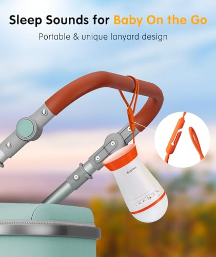 FamiSym Portable Sound Machine for Babies Kids with Night Light - Recharge Battery, 13 Soothing Sounds, Shushing White Noise Machine for Sleeping, Baby Sleep Soother Registry Gift, Baby Shower - Image 6