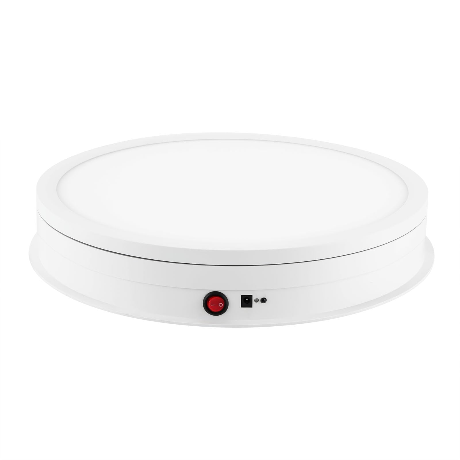 Drehteller Elektrisch 42CM 50KG Automatische Drehteller mit Fernbedienung 360 Grad Drehteller für Fotografie Live-Video Schmuck-Display, Drehbarer Display-Ständer mit Led-Licht