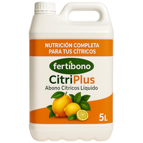 Fertibono CitriPlus: Abono Cítricos, (5L), Rico en Hierro, Zinc, Calcio,Manganeso, Magnesio, AminoAcidos y NPK - Abono Plantas, Ecológico, Residuo Cero