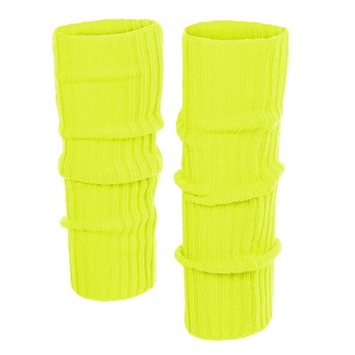 KarneLux Sexy Beinstulpen - Neon Strümpfe für 80er 90er Jahre Kostüme zu Motto Partys, Fasching, Karneval oder zum Tanzen - Damen Einheitsgröße...