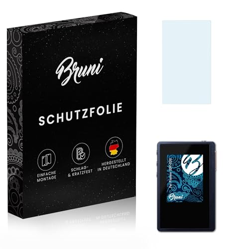 Bruni Screen Protector compatible with Pioneer XDP-02U Protector Film, crystal clear Protective Film (2X)