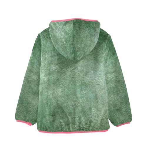 GuoChe Beautiful Green Leather Sherpa Jacket Baby Boy2