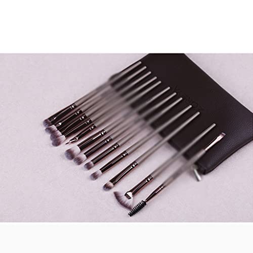 Pinceaux de maquillage pour les yeux lot de 12 manches légers et poils doux synthétiques