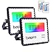 Produktbild 2er RGB 20W LED Strahler mit Fernbedienung,IP67 Wasserdicht LED Außenstrahler LED Flutlicht 16 Farben 4 Modi LED Fluter Stimmungslichter halloween projektor, Strahler Farbe Dekorative