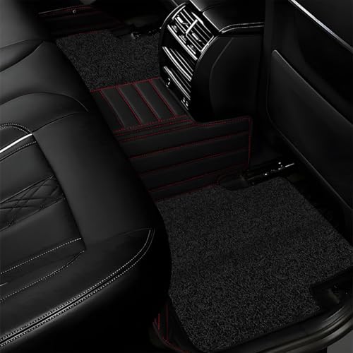 Image of NEXTA 9D Premium Custom Fitted Car Tray Mats Compatible with Nissan Gravite (Black Red)