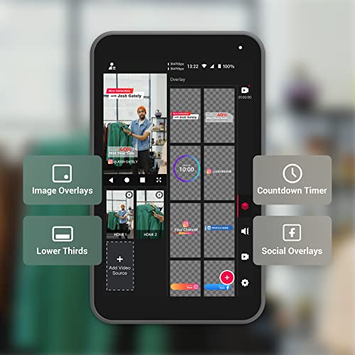 Image of YoloLiv Instream, Vertical Live Video Streaming Equipment | Encoder, Monitor, Recorder, Switcher, 7 inch Touchscreen LCD Display,Stream at up to 1080p60, Supports H.264,for Instagram,Tiktok