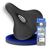 ALPENSATTEL® Ergonomischer Fahrradsattel Komfort PRO [3D Memory Foam] - Fahrrad Sattel für Damen & Herren - Atmungsaktives Material für ideale Druckverteilung - Universelle Sattelhaltung für jedes Rad