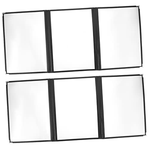 Garneck 2pcs Recipe Folder PVC Stand Exquisite Restaurant Looseleaf Folder Menu Protectors Menu Holders for Restaurant Cafe Menu Covers Binder Cover Binder Menu Cover The Menu Menus Board