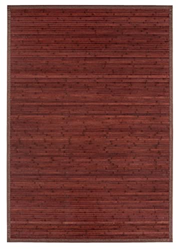 andiamo Durable et résistant aux intempéries-Tapis Robuste réversible-50 x 80 cm-Rouge, Bambou, 50 x 80 cm
