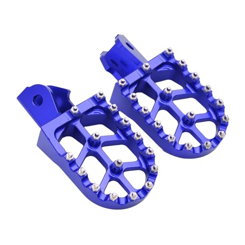 Repose-pieds Sur-Ron anti-glisse en aluminium CNC bleu pour remplacer les pédales usées