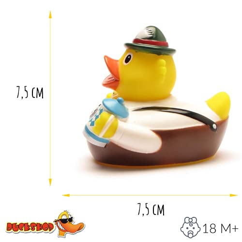 Duckshop I Badeente City Duck Bayern I Quietscheente L8cm I Quietscheentchen I Geschenk für Oktoberfest I Präsent Sammler I Souvenir