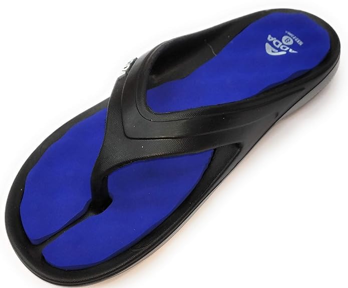 adda 2D-Shot Men's Synthetic Flip-Flops, Black/Blue, UK Size 7-picture-37
