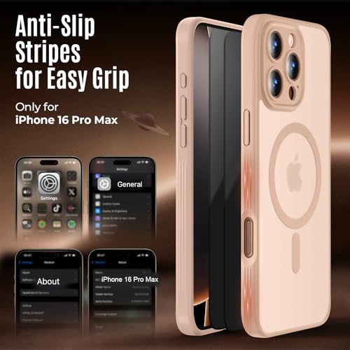 Image of Symcele Designed for iPhone 16 Pro Max Case, Light Brown