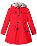 BINPAW Girl's Hooded Trench Coat