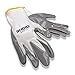 Rhino Safety GLV-100L Large Cut-Resistant Work Gloves with Smooth Grey Nitrile Coated Palm for Superior Grip, Lightweight Breathable Design