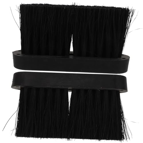 VALICLUD 2sets Fireplace Brush Head Replacement Cleaning Accessories for and Home Use Practical and Easy to Install Broom Head for Efficient Fireplace Maintenance 2pcs*2