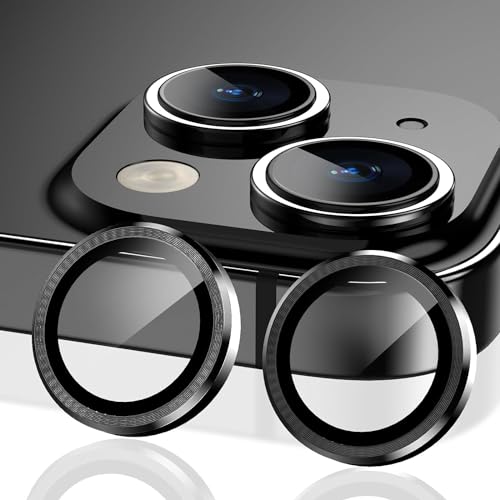 Amazon Brand - Solimo Tempered Glass Camera Lens Protector for iPhone 15 & iPhone 15 Plus | Glass Lens Cover (Black) (B0D879SZB9) Amazon Price History, Amazon Price Tracker