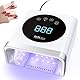 Nailgirls LED UV Lampe Nägel, 150W Nageltrockner, 30/60/90/120s Timer, LCD Display LED Lampe für Gelnägel, Abnehmbare Metallgrundplatte, Lamp Nägel für Gelnägel Finger Zehennagel, Geschenk für Frauen
