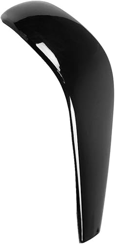 Fydun Cubierta para pomo de palanca de cambios, cubierta de marco de la cabeza de la palanca de cambios, color negro piano ABS, para 1 serie E90 E92