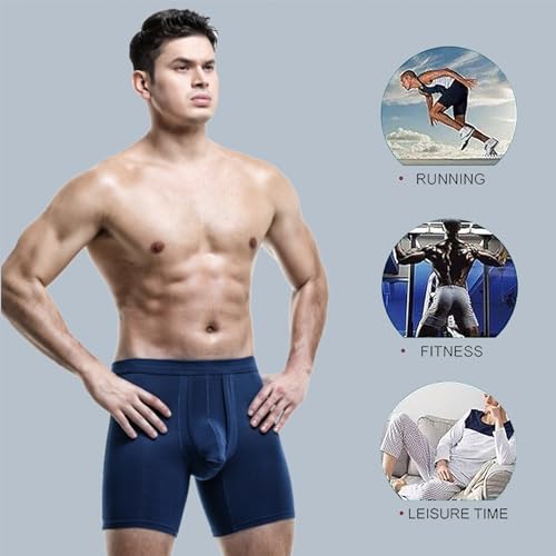 Dual Pouch Mens underwear Elephant Trunk Boxer Briefs Lifting Athletic Supporter4