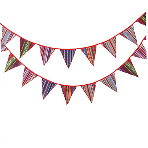 COLLBATH Deko Outdoor Wimpelgirlande Nationalstil Hängeflagge Für Party Zelt Zuhause 80-100 Zeichen