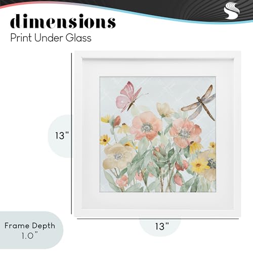 Affiche encadrée Garden Joy d'importation USA, finition blanche robuste